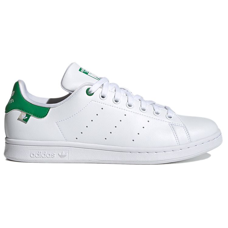 Adidas Stan Smith Бело-зеленые кроссовки унисекс Cloud-White Bliss FX5541