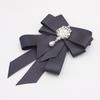 Rhinestone Bow Tie Crystal Ribbon Bow Brooch Fashion Neck Tie  For Men and Women