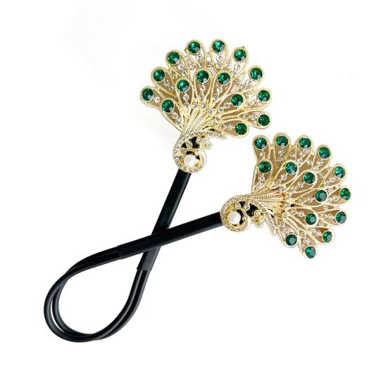 Peacock Shape Hair Clip Bun Maker Women Peacock Hairstyle Twist Multi-Functional Hair Curler Bun Maker Easy Fast Snap Roll Hair Tool for Long Hair