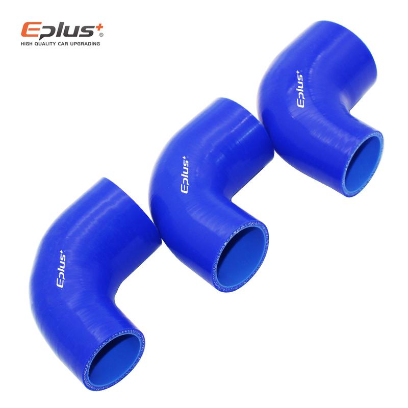 Blue Silicone Tubing Hose 90 Degrees big to small Connector Universal Car Intercooler Turbo Intake Pipe Coupler Multi Size