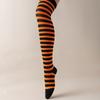 Впитывающие пот гольфы выше колена в японском стиле, полосатые длинные носки для Хэллоуин-вечеринки