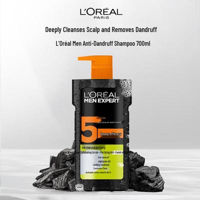 Шампунь L'Oréal Men's с дубовым углем, очищающий, против перхоти