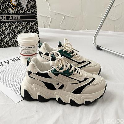 Женская новая модная обувь Кроссовки на толстой подошве, удобные Кроссовки, Модная универсальная кожаная обувь, Повседневная дышащая Женская обувь Mujer