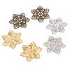 10Pcs Filigree Flower Wraps Connector Metal Charms Craft Diy Jewelry Findings