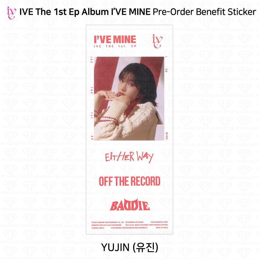 IVE Официальное фото первого EP I'VE MINE, стикер Polaroid, сложенный постер KPOP