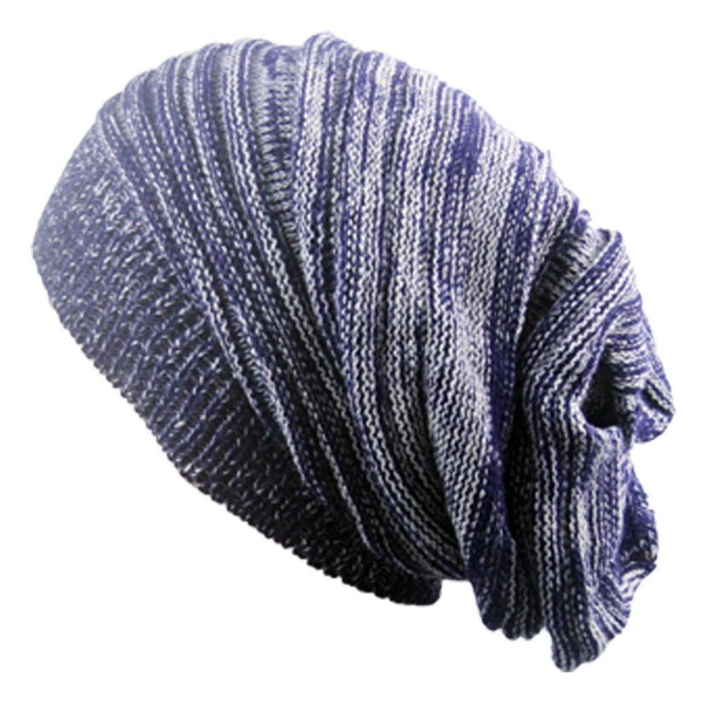 Unisex Winter Knitted Hat Warm Wool Cap Casual Ski Cap Hip-hop