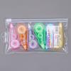 6Pcs/Set Tape Eraser Detachable for Study Compact Translucent Design Glue Tape Useful Multi-functional Lightweight