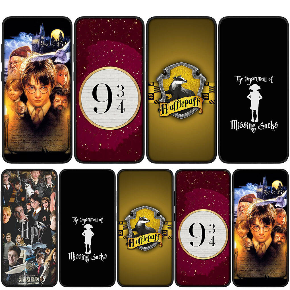 Для Samsung Galaxy S25 S24 S23 iPhone 17 16 15 Xiaomi Redmi Note 14 13 12 11 Plus Pro Max XR A37 A57 Чехол для телефона Кольцо Поттерс Мультяшный Логотип OPPO Huawei