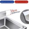 Beifu 304 Stainless Steel Freestanding Double Basin Sink