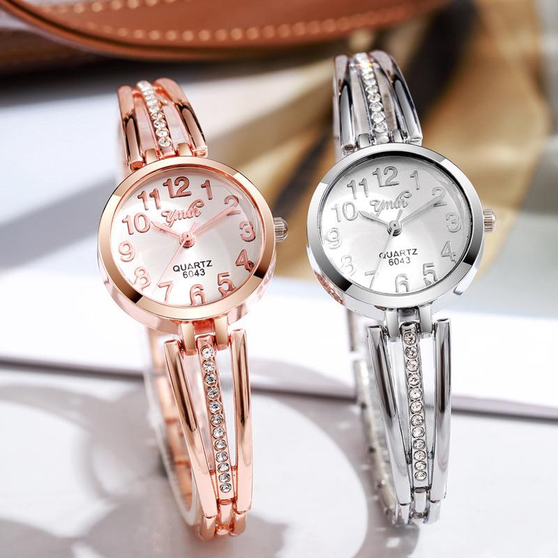 Women's Diamond Quartz Watch - Precision Movement, Elegant Design