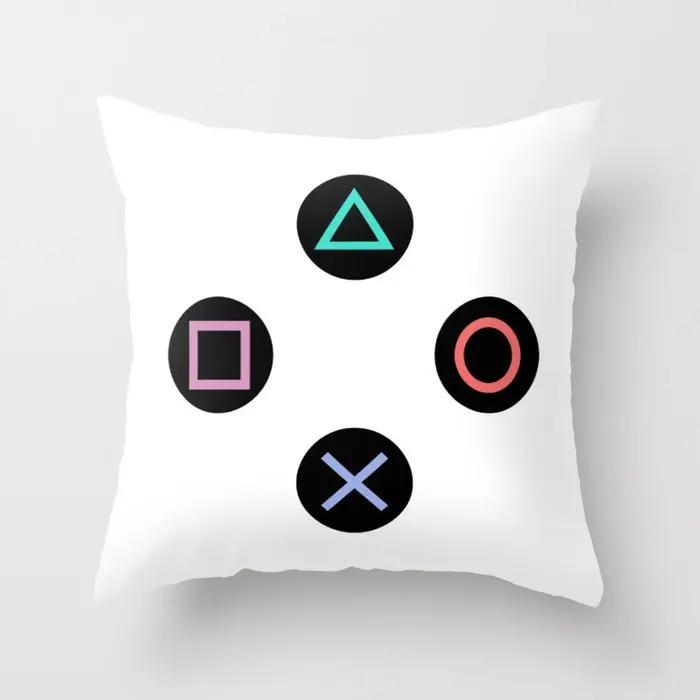 Home Decor Cushion Covers Video Game Vintage Pillow Sofa Bed Seat Gaming Fan Cushions