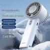 Handheld Mini Ice Pack Fan with Semiconductor Cooling and Digital Display for Portable Desktop and Outdoor Use