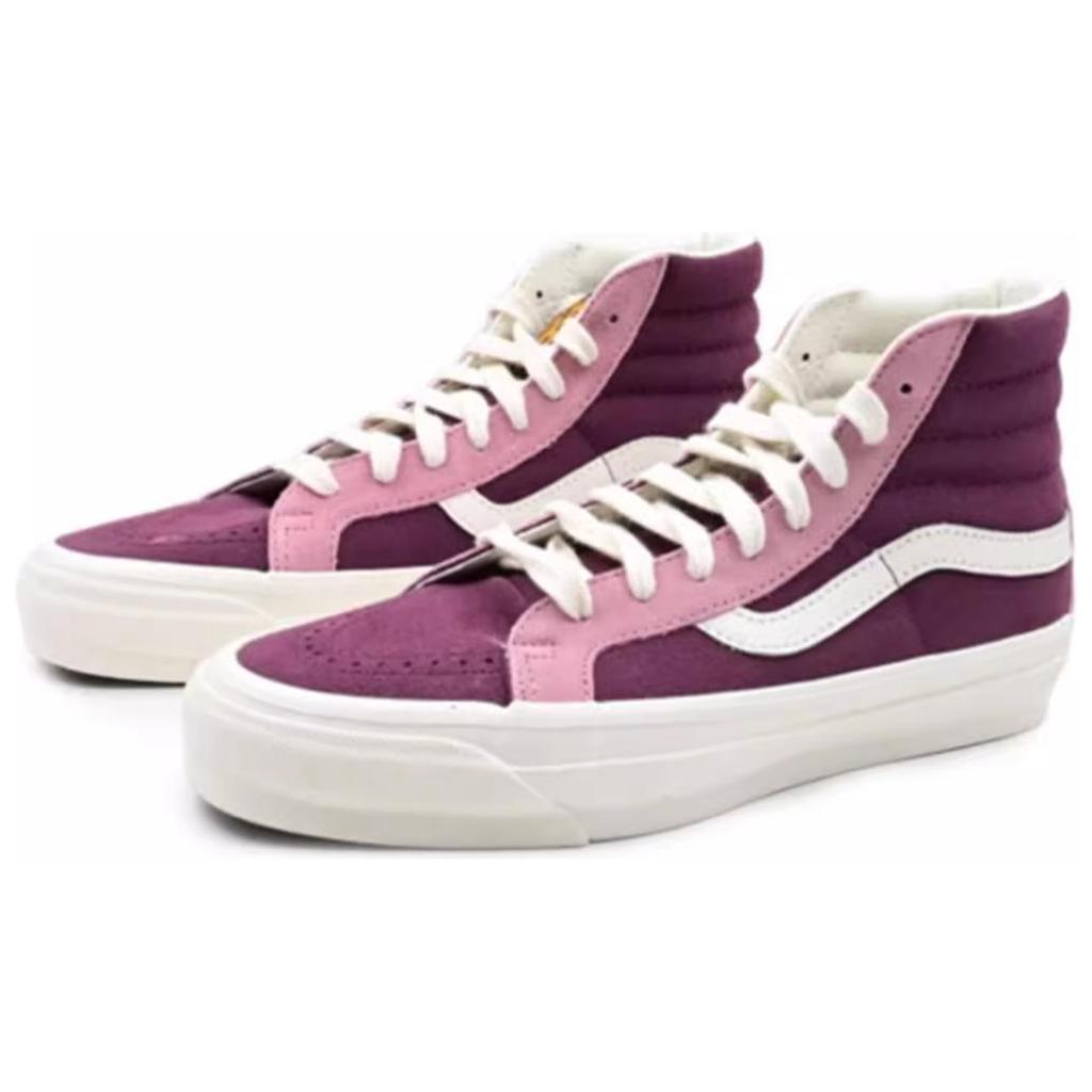 Vans Sk8-Hi 138 Decon Vr3 Sf Comfortable Casual High-Top Skate Shoes Unisex Sneakers Pink Purple VN000CTBBJD
