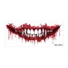 Fake Halloween Tattoo Sticker Scary Bloodiness Temporary Scar Stickers  Haunted House