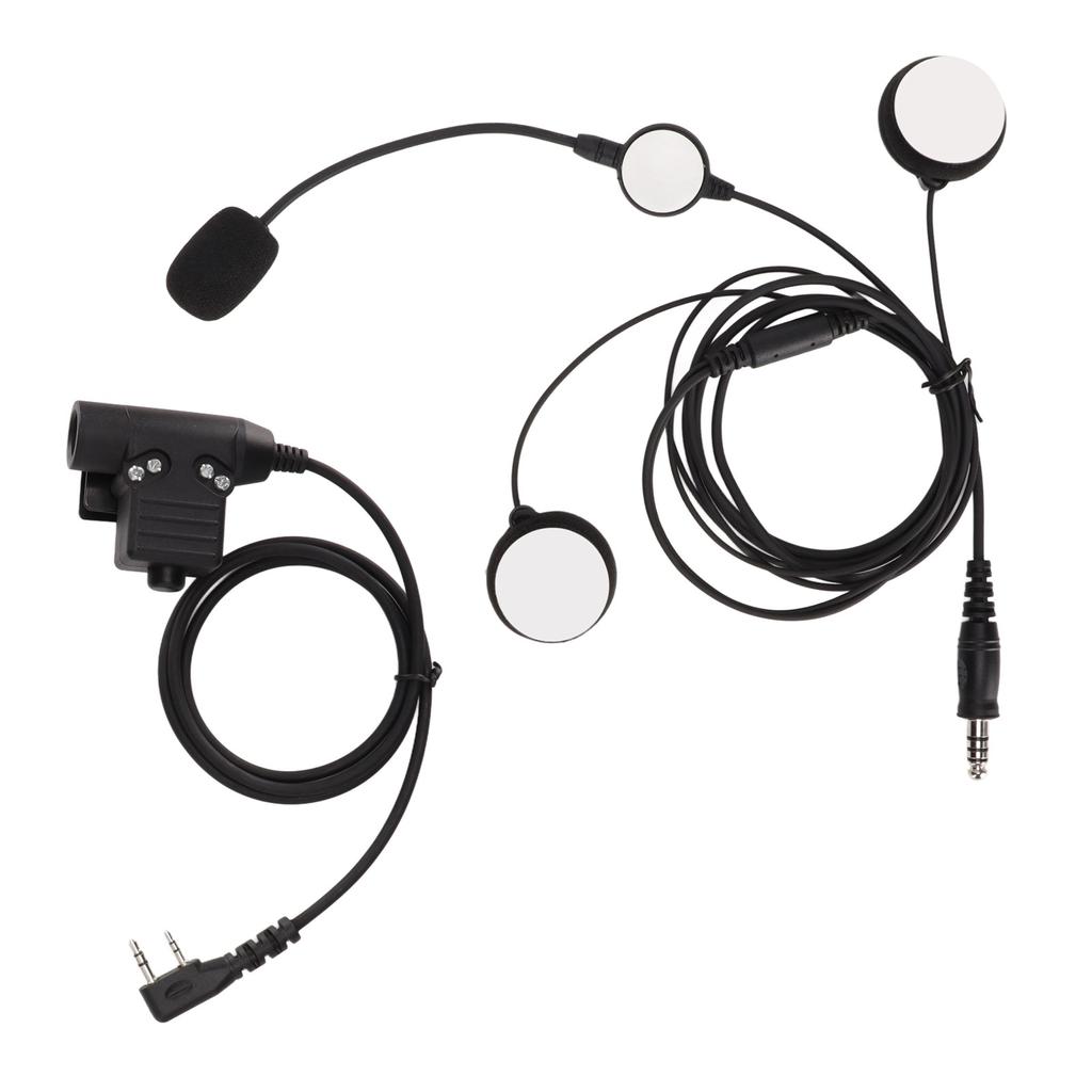 Двусторонняя гарнитура для мотоциклаU94 PTT 7,1 мм стереогарнитура для мотоцикла с шумоподавлением и зажимом для