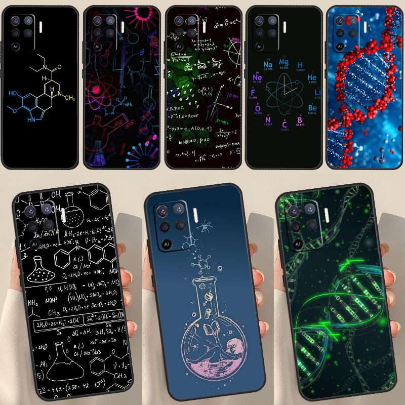 Fashion Biology Chemistry Case For OPPO A1K A3S A5S A15 A16 A52 A72 A5 A9 A31 A53 A83 A91 A93 A54 A74 A94 Cover Capa