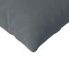 Sofa Cushions 2 Pieces Dark Gray 200 x 40 cm Cord Fabric