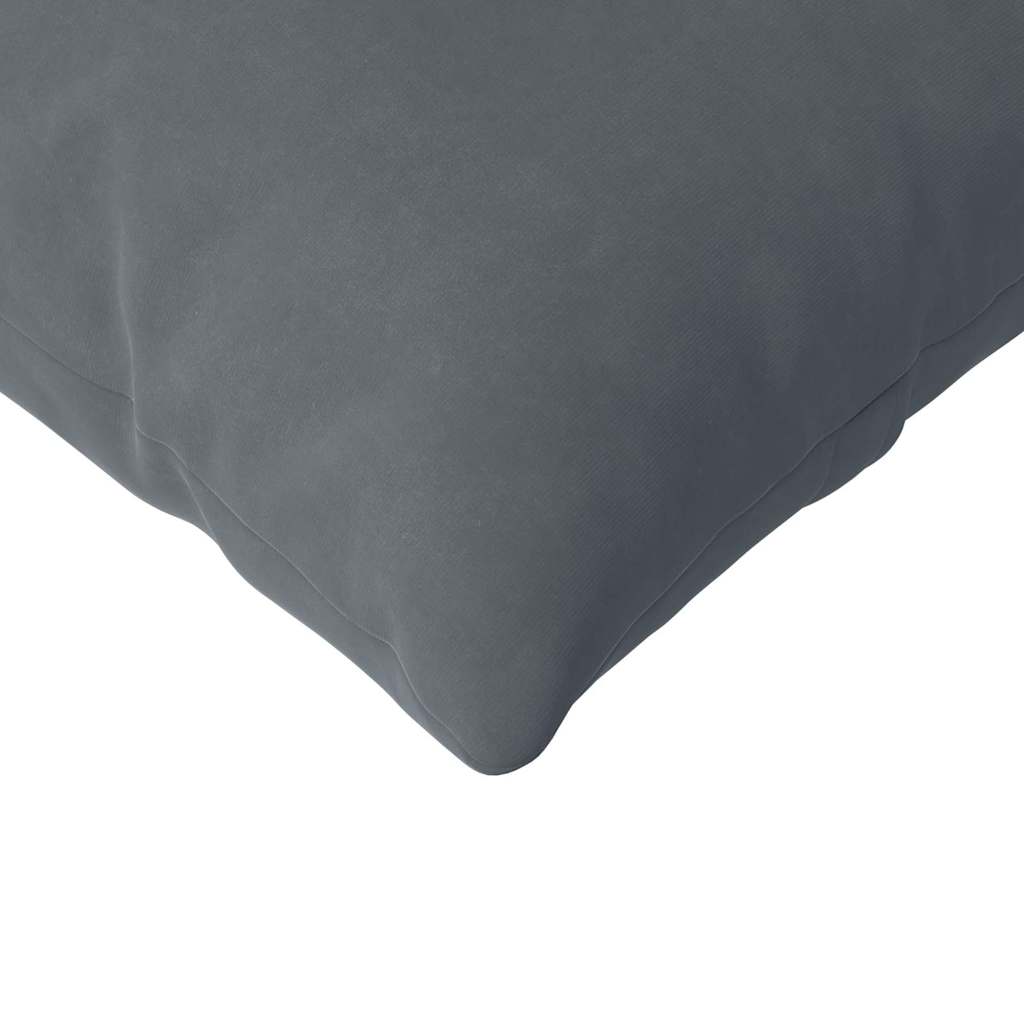 Sofa Cushions 2 Pieces Dark Gray 200 x 40 cm Cord Fabric
