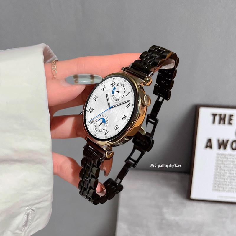 Совместимый металлический стальной ремешок для Huawei GT654pro, Xiaomi 10 и Apple Watch Series 11 - Подходит для женских моделей Watch5 и Fit4