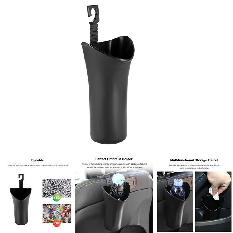 Portable Car Styling Storage Barrel ABS Multifunctional Hook Umbrella Hanger LS