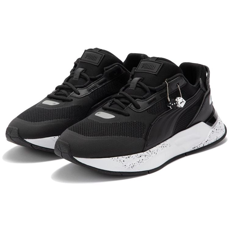 Puma Mirage Sport Tech Chance Fabric Leather Sneakers Unisex Sneakers Black White 386625-02