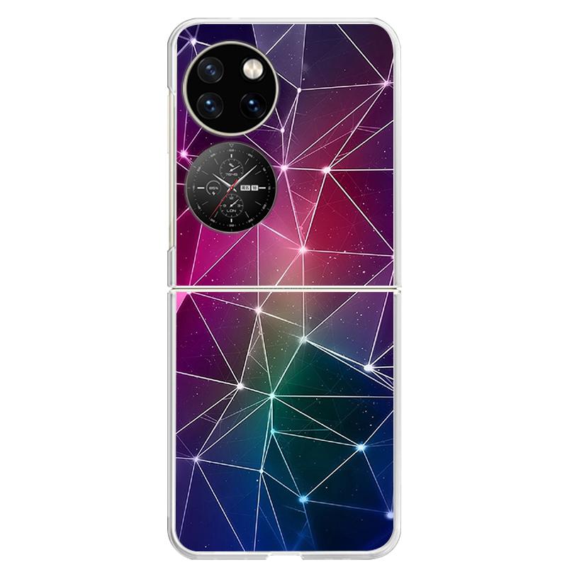 Для Huawei P50 Pocket Чехол Прозрачный Жесткий ПК Задняя Крышка Телефона Для Huawei Pocket 2 Чехлы P50 P 50 PocketS S Чехлы Capa