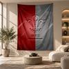 Decorative Tapestry,Wales Rugby Printed Wall Art, Lightweight Wall Hanging For Bedroom Background