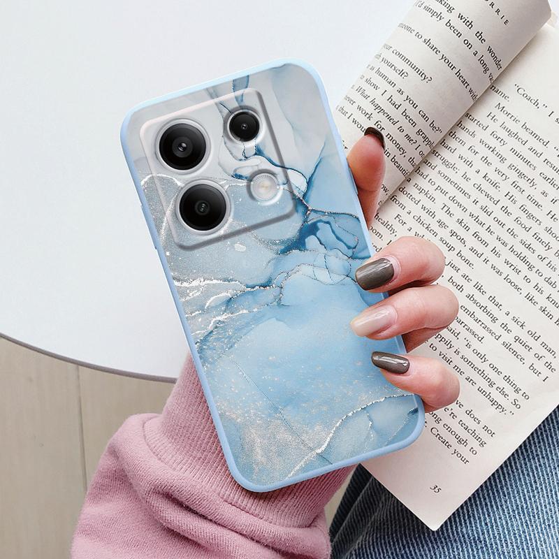 Роскошный чехол для Redmi Note 13 Pro 4G 5G Fundas Мраморный модный узор Мягкая ТПУ защитная крышка для Xiaomi Redmi Note14 Pro Capa