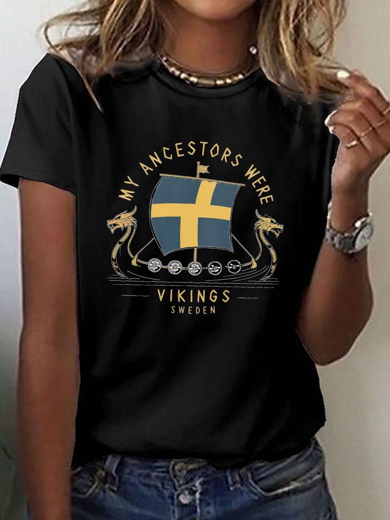 My Ancestors Were Vikings Sweden Graphic T-shirt
