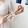Cute Capybara Card Holder Leather Bag Pendant Student Meal Card Double Card Slot Bus Card Protective Cover Gift