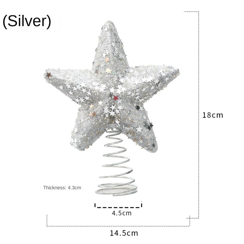 Crafts Christmas Tree Decorations Pentagram Tree Ornaments New Christmas Tree Top Star