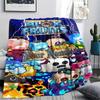 1PC Blox Fruits Adventure Custom Name Patterned Flannel Blanket Suitable For All Seasons For Home Decor Warmth And Comfort Gifts Holiday Present