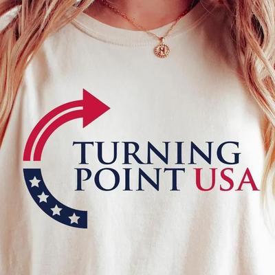 Футболка Turning Point USA, Футболка Чарли Кирка, Покойся с миром Чарли Унисекс Футболка