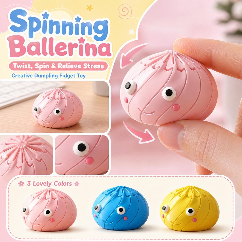 Вращающаяся Балерина Игрушка-Антистресс Креативная Игрушка для Детей Взрослых Настольное Развлечение