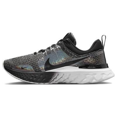 React Infinity Run Flyknit 3 Premium Black Zebra Переливающиеся женские кроссовки Белые DZ3027-001