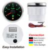 52mm Fuel Level Gauge 240~33ohm 0~90ohm Fuel Sensor For Marine Boat Car Truck 7 Color Backlight Fuel Float Oil Level Meter