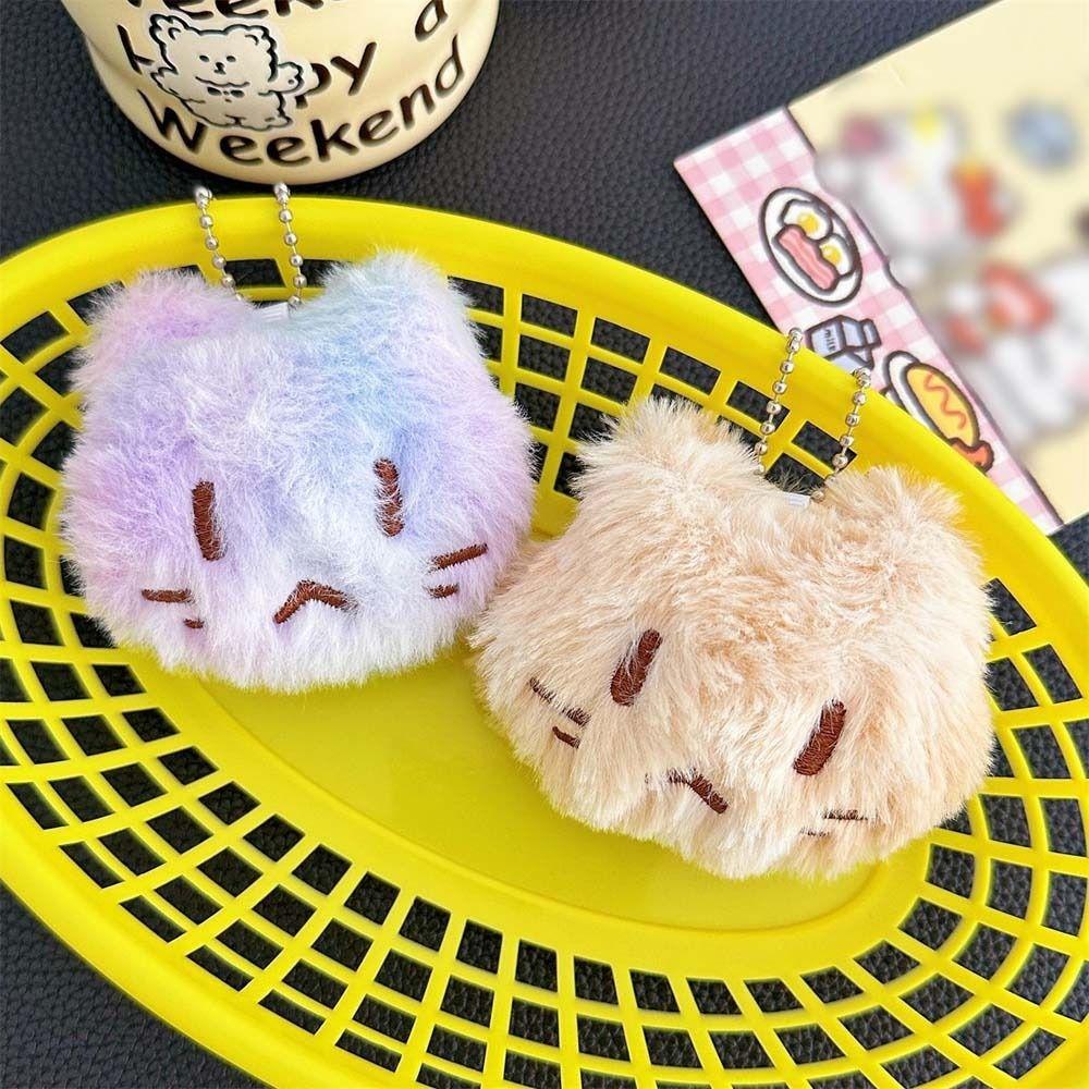 Backpack Decor Cat Plush Keyring Korean Style Plush Doll Pendant Cat Doll Plush Keychain  Unisex