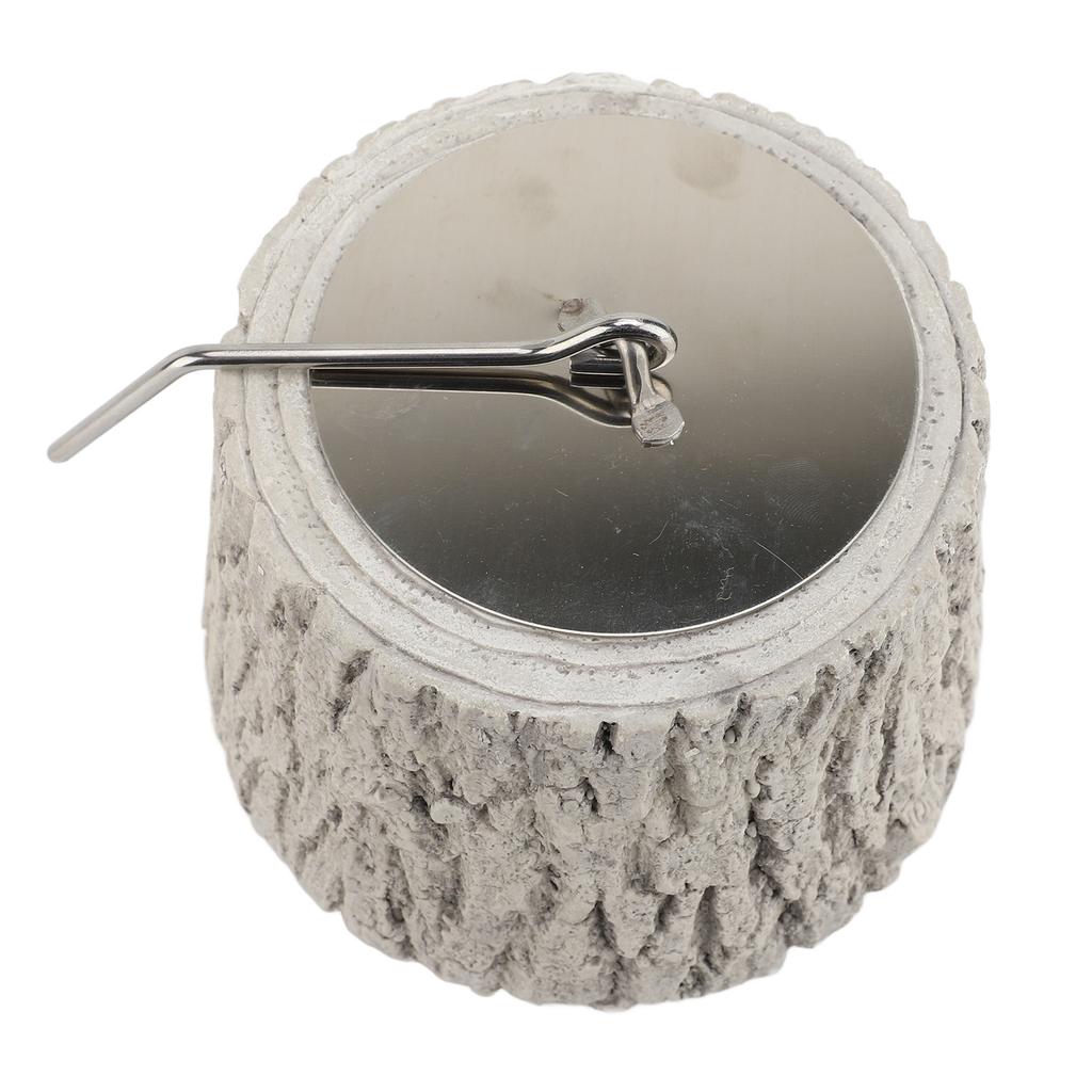 Настольная чаша для костра из керамики и металла, безопасная бездымная переносная настольная чаша для костра для барбекю на открытом воздухе