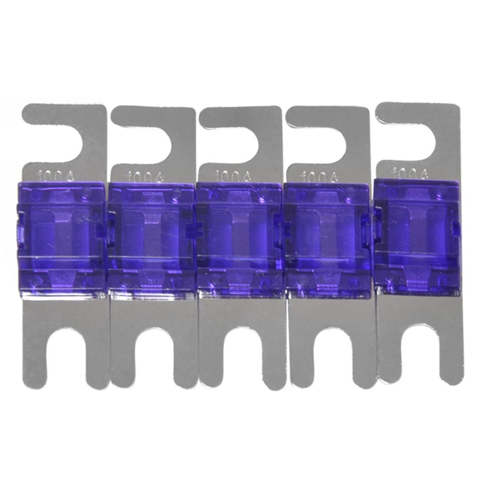 10/5 шт. автоматических предохранителей 32 В 30/40/60/80/100 А, предохранитель для защиты цепей, никелированный, для замены автомобильного стереозвука