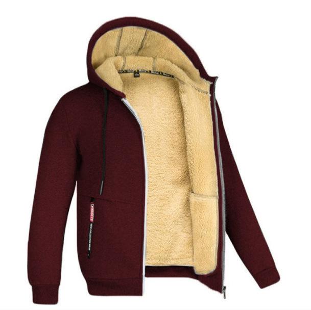 Winter Hooded Sweatshirt for Men - New Style Trendy, Stylish and Versatile Oversized Jacket Autumn/Winter Fleece-Lined Thickened Clothing