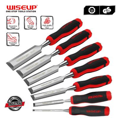 WISEUP 1 шт. 6 ~ 38 мм плоское деревянное долото столярный инструмент профессиональный хром-ванадиевая сталь деревообрабатывающие инструменты эргономичная ручка