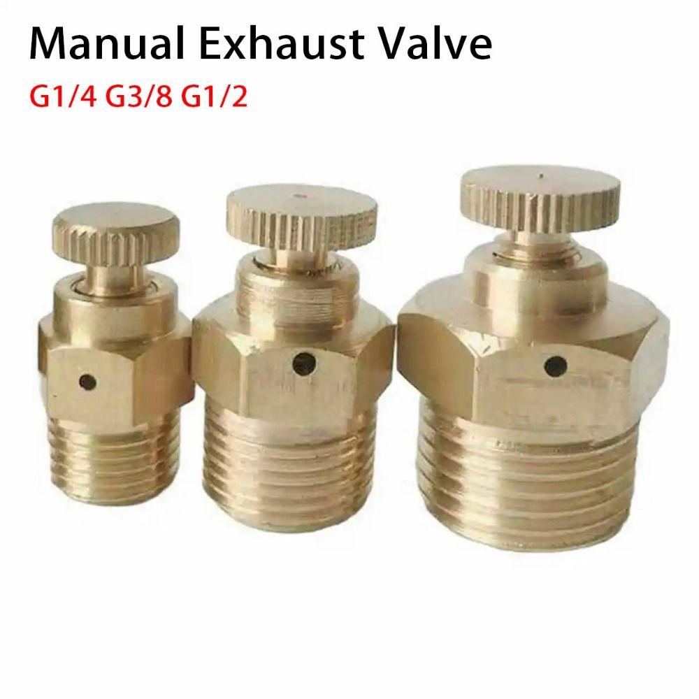 1Pcs 1/8" 1/4" 3/8" 1/2" BSP Manual Exhaust Valve PN 1.6 Mpa Vent Valve New Air Release Valve