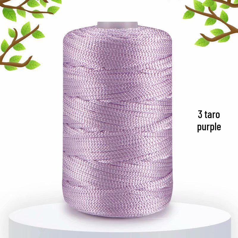 125 г Легкая Ледяная Шелковая Льняная Пряжа для Летних Шляп, Средней Тонкости Вязания, Сумок DIY, Подушек и Блестящая Полая Пряжа