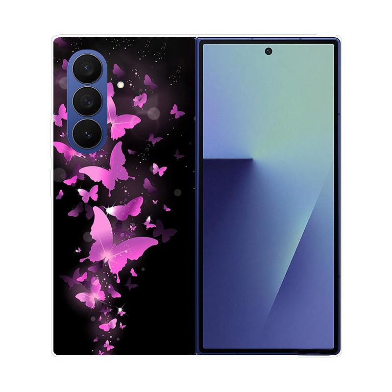 Чехол для Samsung Galaxy Z Fold 7 Мраморный Жесткий ПК Задняя Крышка Для Samsung Galaxy Z Fold7 ZFOLD7 Полностью Защитный Корпус Телефона