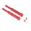 6pcs Black Red Silver Leaf Spring Modified Rod Metal Fixing Plate Kit  RC Accessories