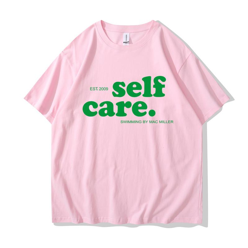 Футболки Macc Miller Self Care Heavy Mental Casual Men Tee Shirt Short Sleeve Summer Spring T Shirts Hip Hop Streetwear Clothes
