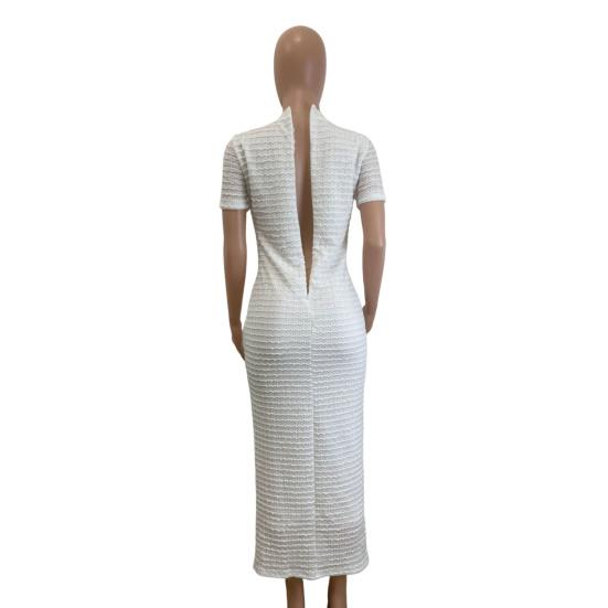 Женское вязаное макси-платье на пуговицах с коротким рукавом и круглым вырезом, прямое платье, официальное платье для гостей на свадьбу, вечеринки, коктейльное платье