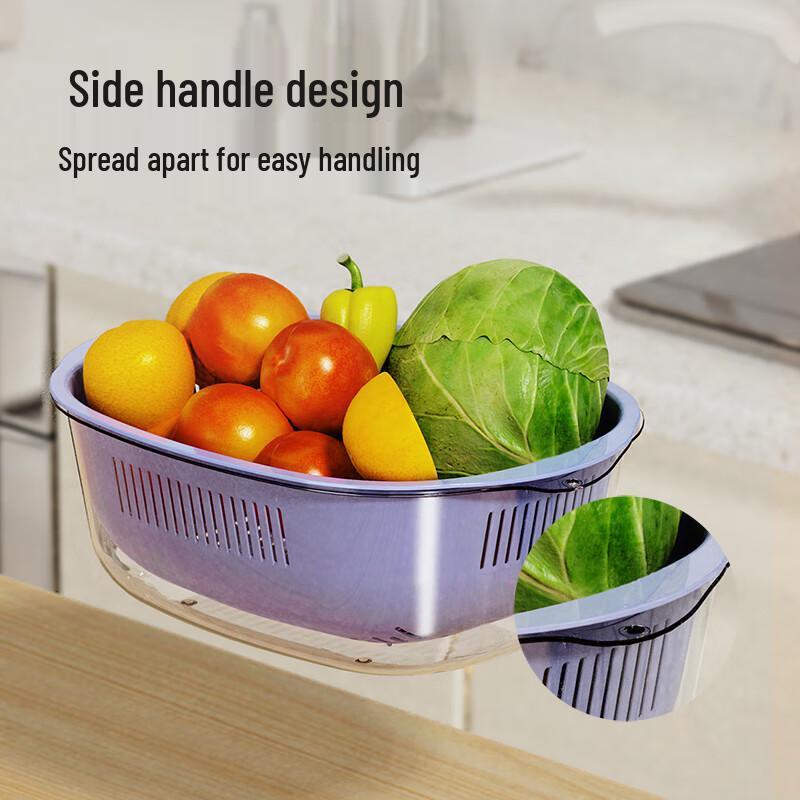 COOKER KING Double-Layer Kitchen Draining Basket