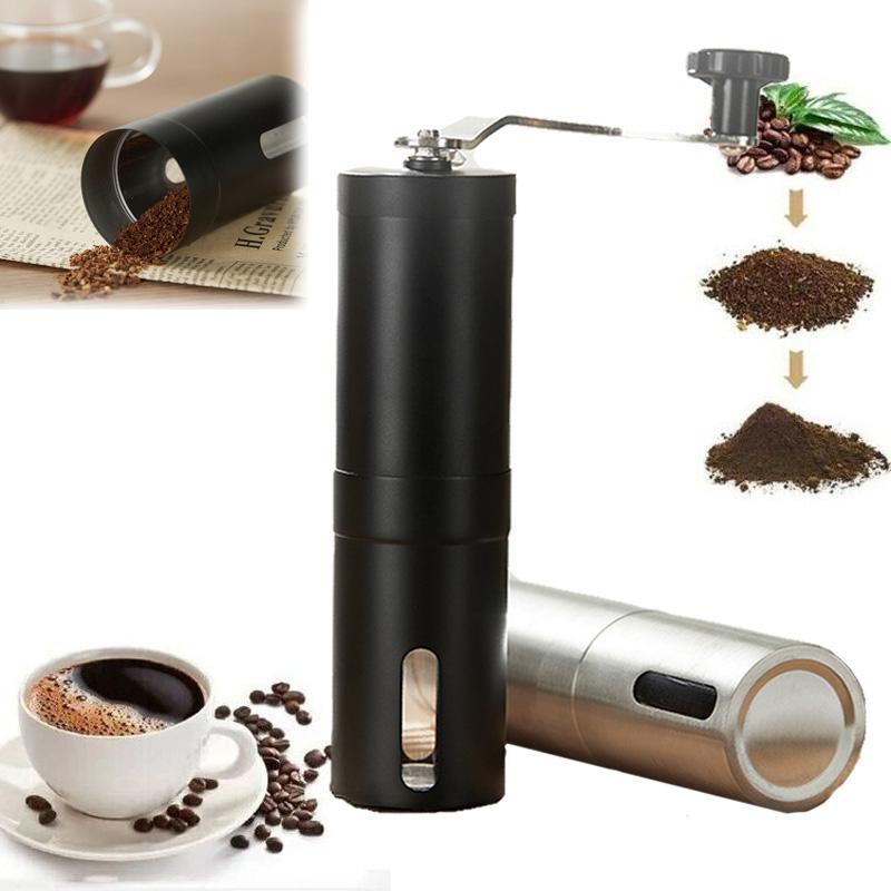 Мини-бытовая ручная кофеварка, кофемашина из нержавеющей стали, шлифовальная машина