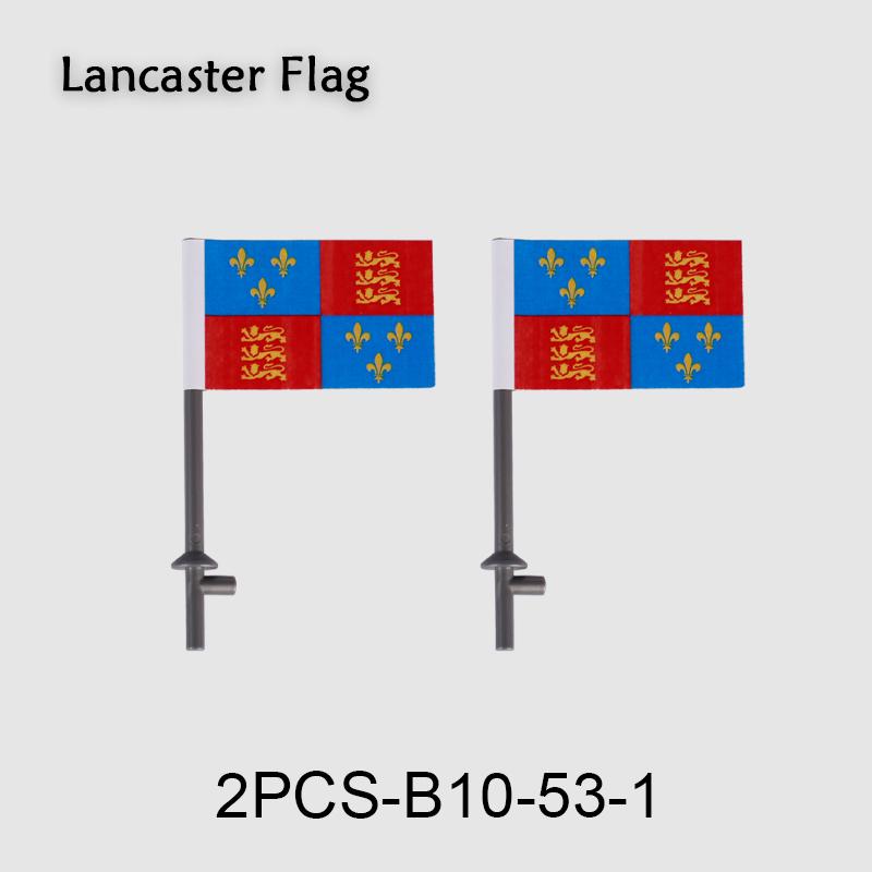 Средневековые военные флаги, серия «Военный замок», рыцарь, солдат, воин, аксессуары, строительные блоки, Древний Священный Рим, кирпичики, игрушки, подарки.